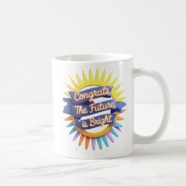 Taza De Café Futuro es peluca brillante, tazón de graduación