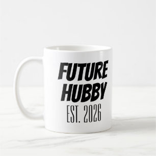 Taza De Café Futuro Hubby Est. Nuevo marido recién casado 2024
