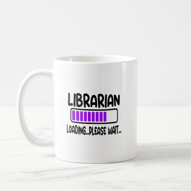 Taza De Café Futuro regalo bibliotecario de la Biblioteca de ML (Izquierda)