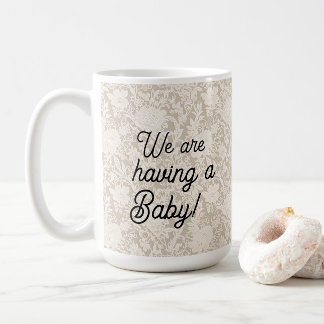 Taza De Café Futuros Padres Encaje Falso (Con donut)