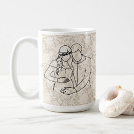 Taza De Café Futuros Padres Encaje Falso