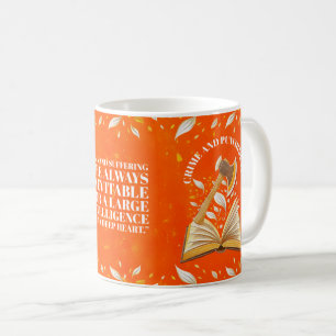 Taza De Café Fyodor Dostoevsky, citar el crimen y el castigo