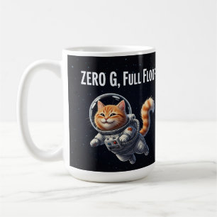 Taza De Café G cero, Mucho Floof! Gato Espacial Adorable