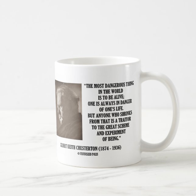 Taza De Café G.K. Chesterton Gran Programa Experimento De Ser (Derecha)
