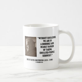 Taza De Café G.K. Peligro mortal de la educación de Chesterton