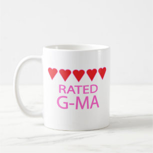 Taza De Café G-Mamáes de cinco corazones