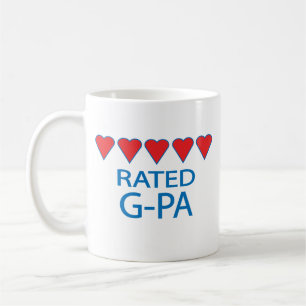 Taza De Café G-Pa de cinco corazones