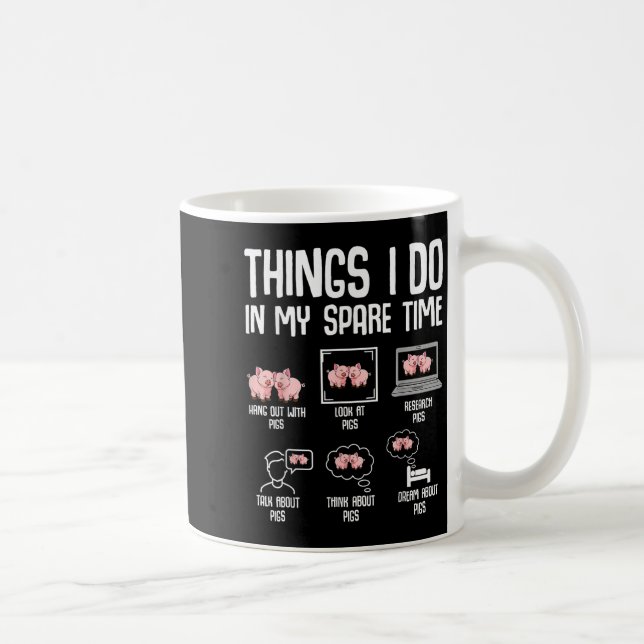 Taza De Café G Things I Do In My Spare Time Women Kids  (Derecha)
