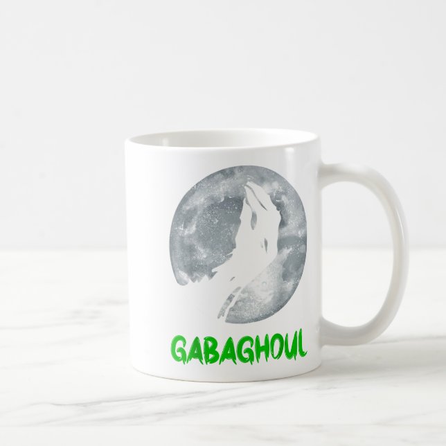 Taza De Café Gabaghoul Funny Hand Moon Bigfoot Santa Christmas  (Derecha)