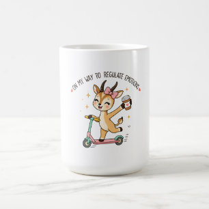 Taza De Café Gacela divertida de regulación emocional con café