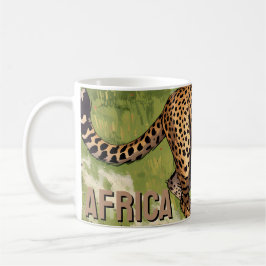 Taza De Café Gacela escénica retroafricana