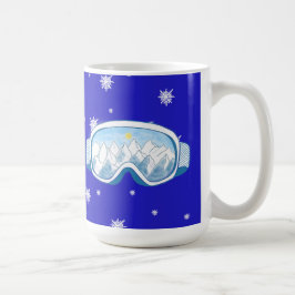 Taza De Café Gafas de esquí Baile de copo de nieve 