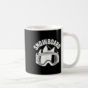 Taza De Café Gafas de esquí y snowboard para esquiar Snowboarde