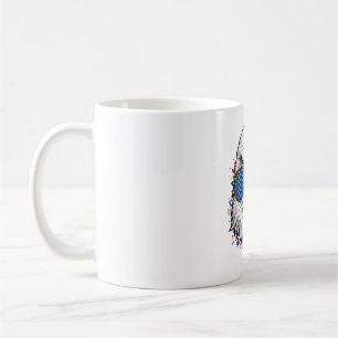 Taza De Café Gafas de sol águila patriótica Camiseta vector vin