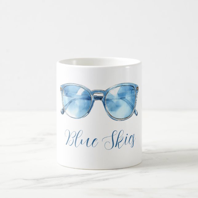 Taza De Café Gafas de sol Blue Skies (Centro)
