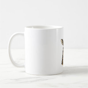 Taza De Café Gafas de sol con diseño de corazón de jirafa graba
