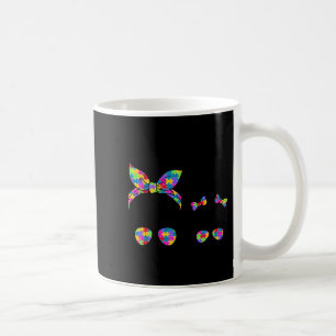 Taza De Café Gafas de sol con moño desordenado de mamá e hija c