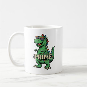 Taza De Café Gafas de sol de dinosaurio vintage camiseta de dib