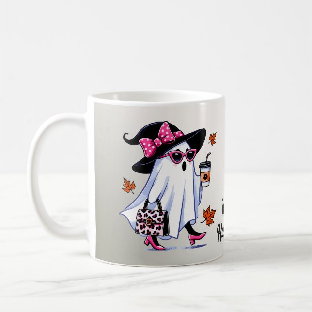 Taza De Café Gafas de sol de fantasía de bruja de Halloween (Izquierda)