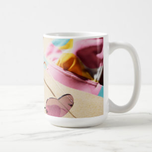Taza De Café Gafas de sol de la forma del top bikini y del