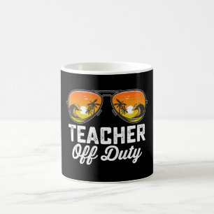 Taza De Café Gafas de sol de maestro fuera de servicio último d