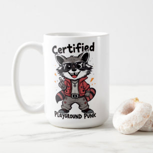 Taza De Café Gafas de sol de mapache genial certificadas para p