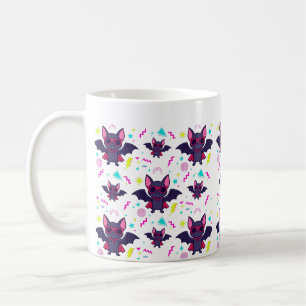Taza De Café Gafas de sol de murciélago vampiro geniales arte d