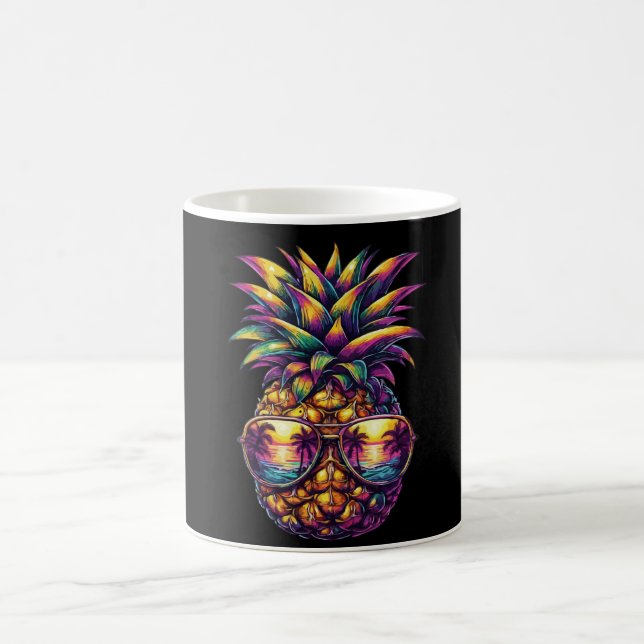 Taza De Café Gafas de sol de piña Aloha Bebe Hawaii (Centro)