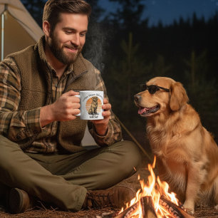 Taza De Café Gafas de sol divertidas Personalizar Retriever Dor