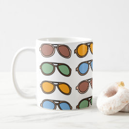 Taza De Café Gafas de sol Gafas de sol de verano coloridas