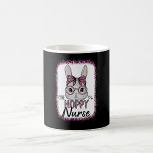 Taza De Café Gafas de sol rosadas con estampado de leopardo dec