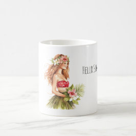 Taza De Café Gafas de sol tropicales de piña Sunshine
