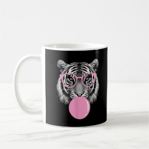 Taza De Café Gafas de tigre divertidas para mujeres y animación