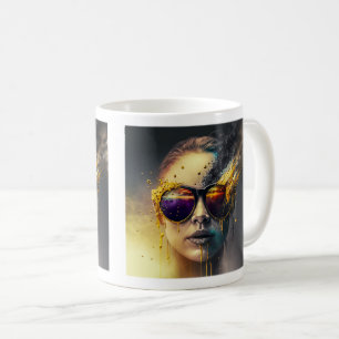 Taza De Café Gafas quemadas Mug Classic, 11 oz