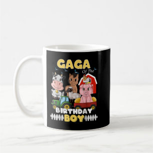 Taza De Café Gaga de Birthday Boy Barnyard Farm Animals Tra