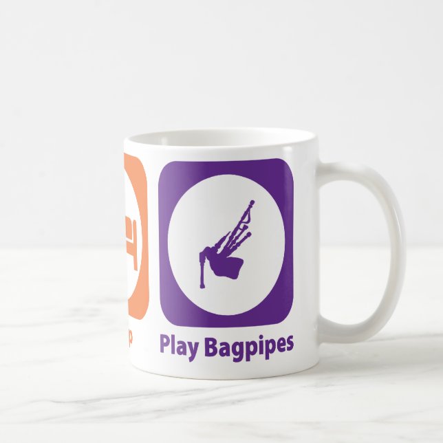 Taza De Café Gaitas de Eat Sleep Play (Derecha)