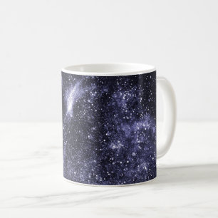 Taza De Café Galaxia abstracta violeta morada
