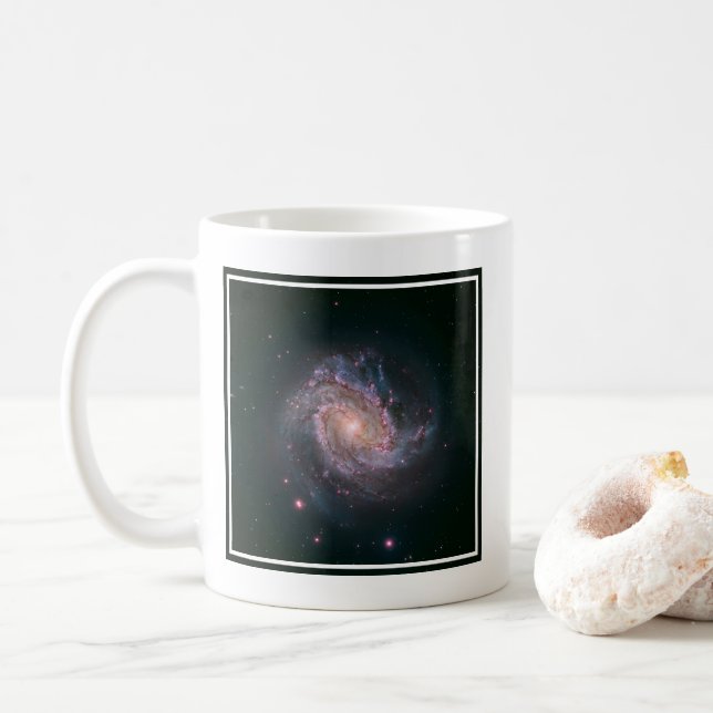Taza De Café Galaxia con espiral obstruida Messier 83.2 (Con donut)