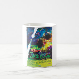 Taza De Café Galaxia de Horrores de Halloween en el mundo zombi