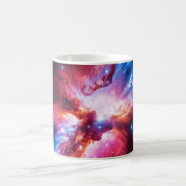 Taza De Café Galaxia de Nebulosa Colorida Espacio Estrellas Uni