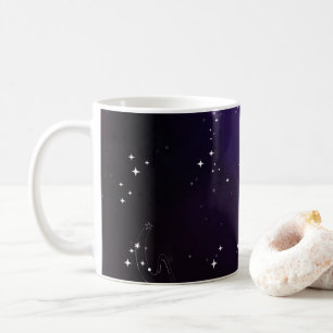 Taza De Café Galaxia del espacio exterior púrpura y cósmico