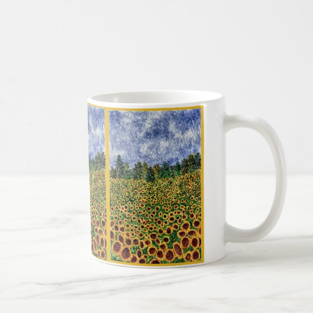 Taza De Café Galaxia del girasol (Derecha)