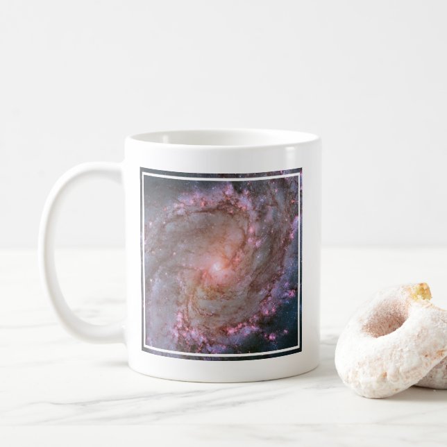 Taza De Café Galaxia Espiral Barrada Messier 83. (Con donut)