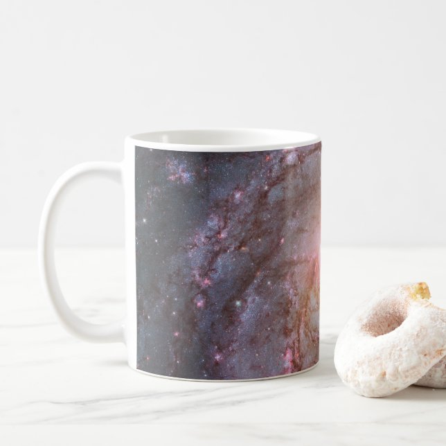 Taza De Café Galaxia Espiral Barrada Messier 83. (Con donut)