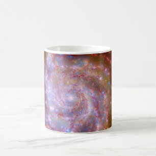 Taza De Café Galaxia espiral Messier 101 - Foto del telescopio