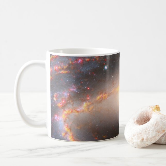 Taza De Café Galaxia Espiral Ngc 1300. (Con donut)