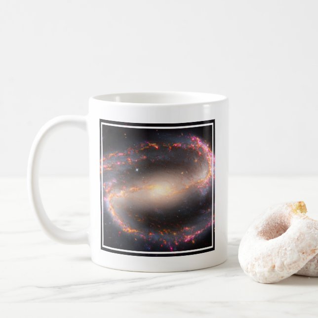 Taza De Café Galaxia Espiral Ngc 1300. (Con donut)