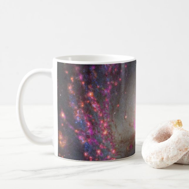 Taza De Café Galaxia Espiral Ngc 3351. (Con donut)