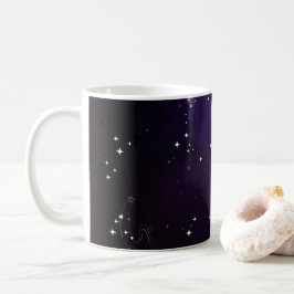 Taza De Café Galaxia Púrpura Profunda Cósmica del Espacio Exter