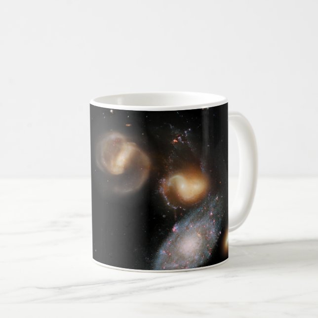 Taza De Café Galaxias Quintet de Stephan (Anverso derecho)